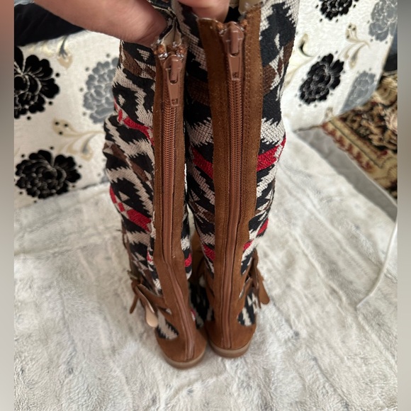 Plume Farylrobin Southwestern Style Boots wide calf ~ Size 9 - Picture 11 of 11